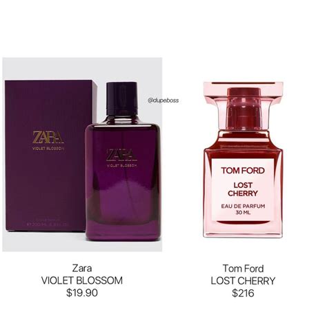 perfume dupe tom ford|zara lost cherry dupe.